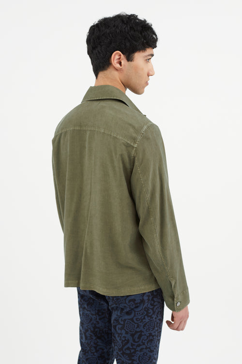 Our Legacy Green Silk Shirt