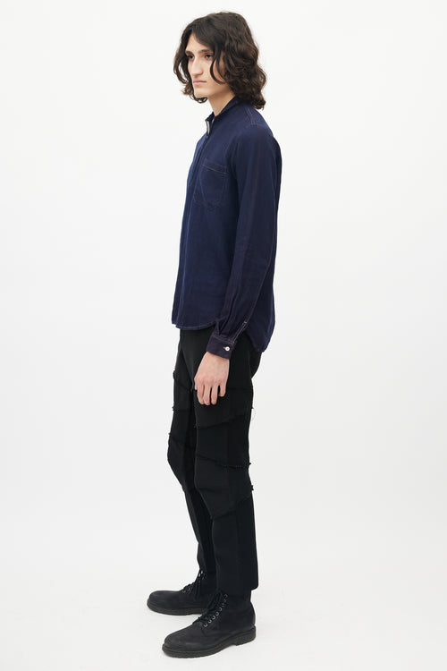 Our Legacy Navy Zip Top