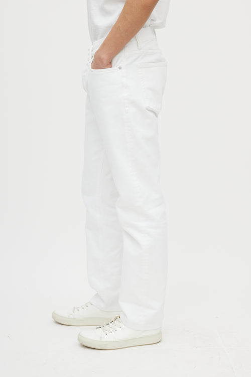 Our Legacy White First Cut Slim Jeans