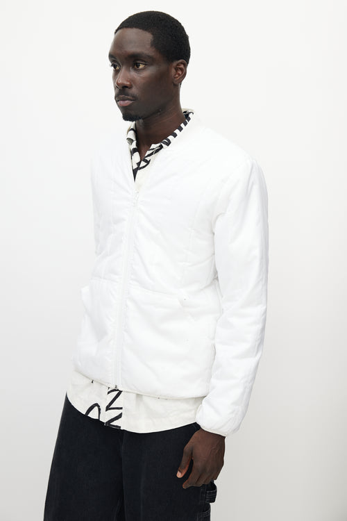 Our Legacy White Quilted Bomber Jacket