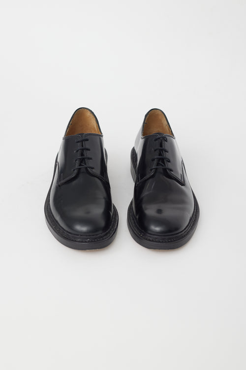 Our Legacy Black Shiny Leather Oxford