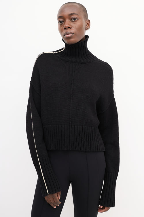 Peter Do SS 2021 Black Turtleneck Sweater