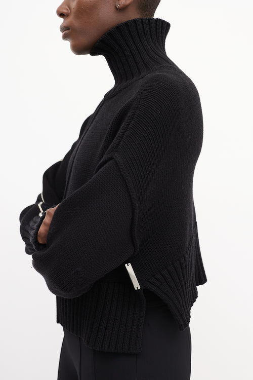 Peter Do SS 2021 Black Turtleneck Sweater