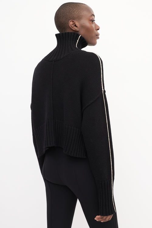 Peter Do SS 2021 Black Turtleneck Sweater