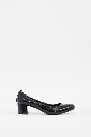 Prada Black Patent Leather Elasticized Pump