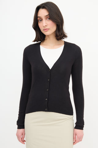 Prada Black Cashmere Cardigan