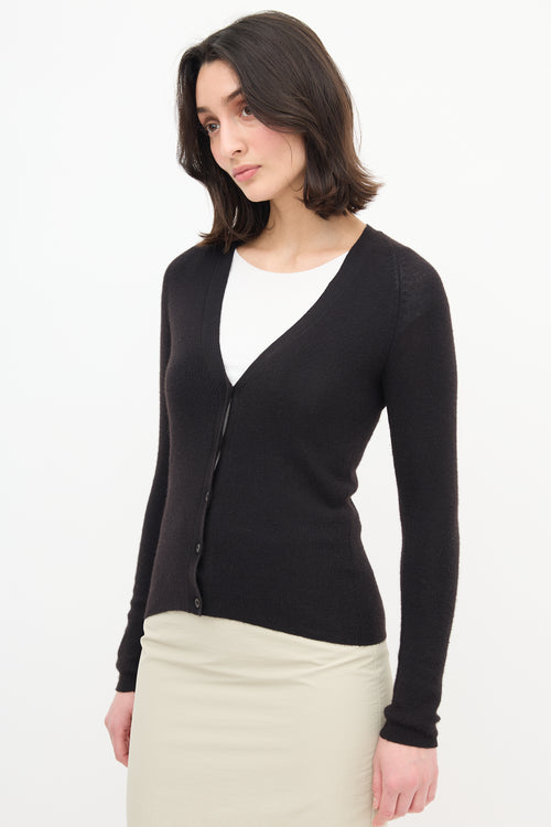 Prada Black Cashmere Cardigan