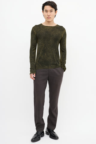 Prada Green 
Black Dyed Sweater