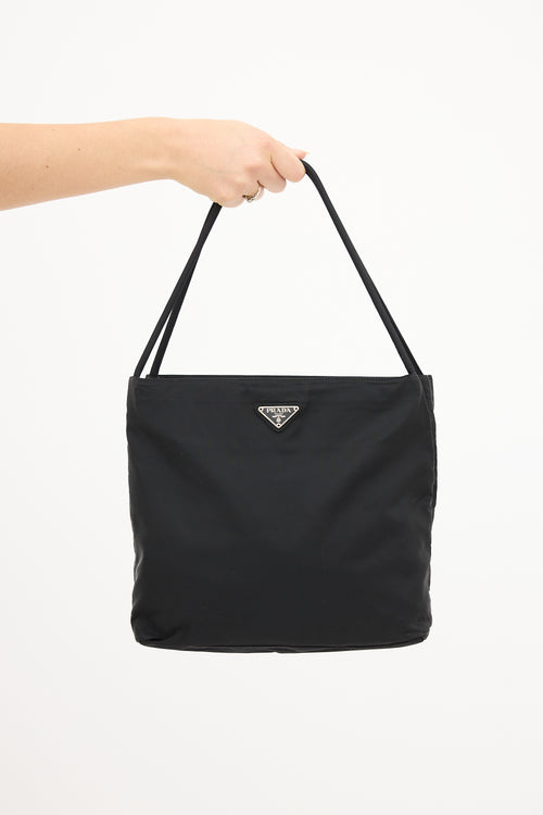 Prada Black Tessuto Nylon Tote