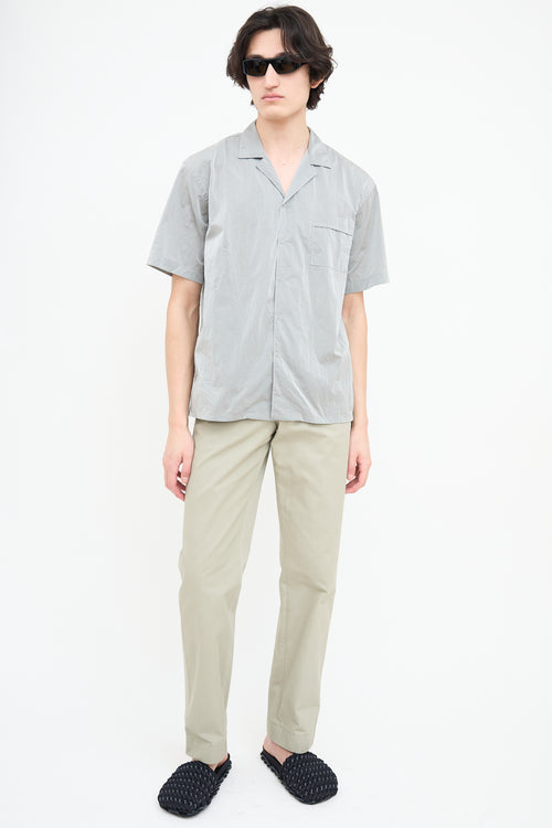 Paa Grey Nylon Short Sleeve Shirt