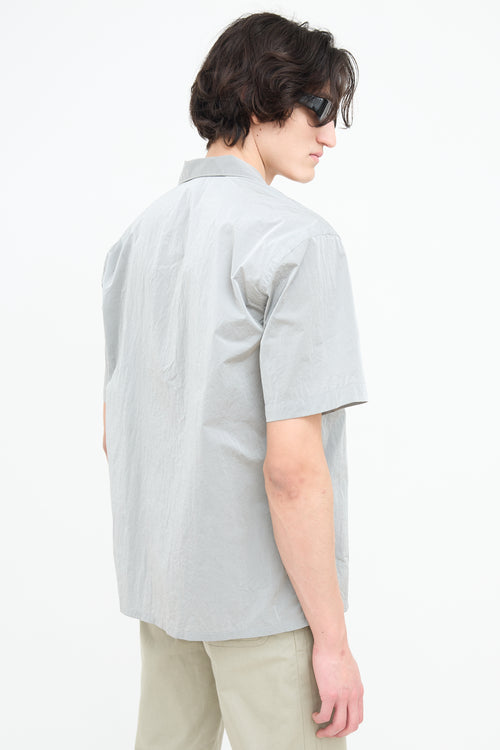 Paa Grey Nylon Short Sleeve Shirt