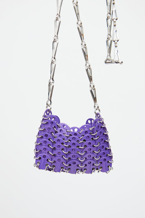 Paco Rabanne Purple 1969 Micro Shoulder Bag