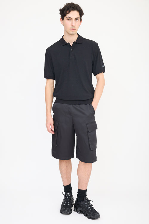 Palace Black Lurex Polo