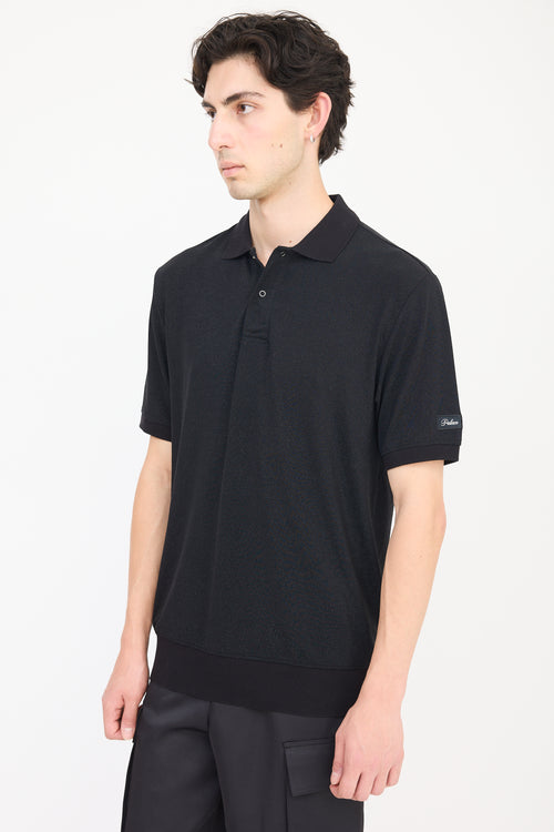 Palace Black Lurex Polo