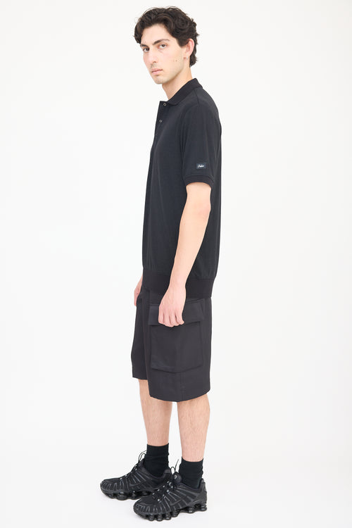 Palace Black Lurex Polo