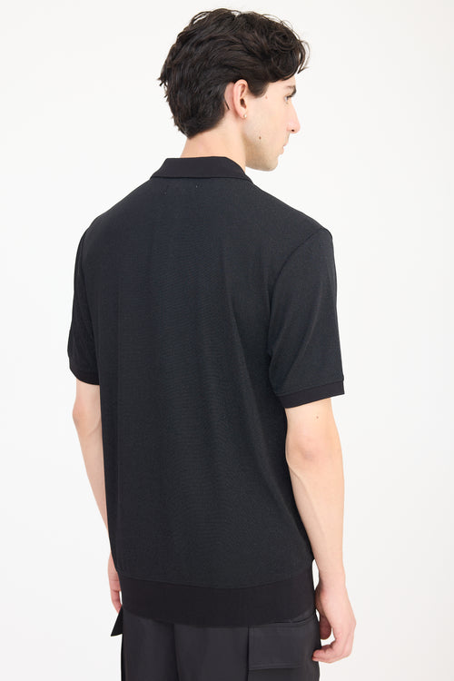 Palace Black Lurex Polo