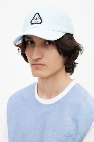 Palace Blue 
Black Nylon Logo Hat