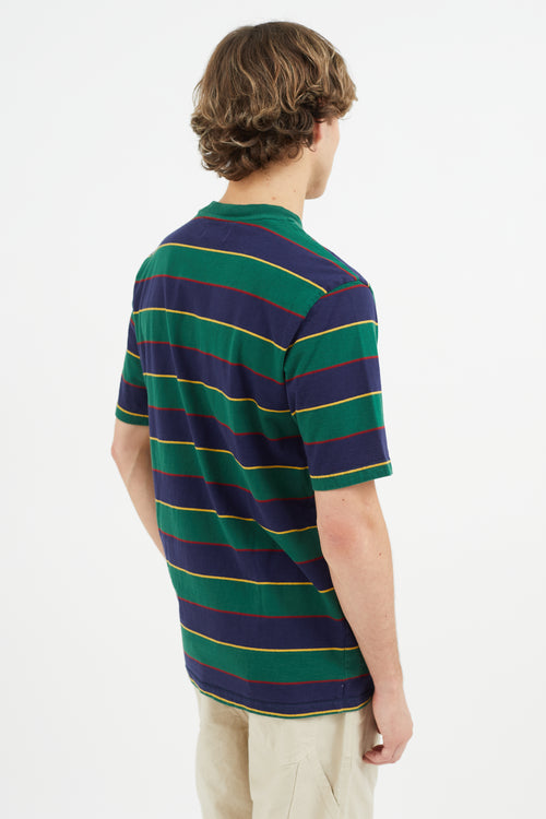 Palace Green 
Multicolour Embroidered Logo T-Shirt