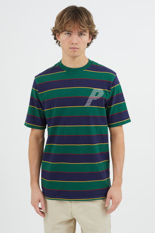 Palace Green 
Multicolour Embroidered Logo T-Shirt