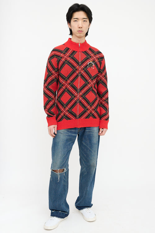 Palace Double Cross Knit Jacket