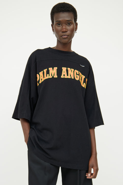 Palm Angels Black Chest Logo Top