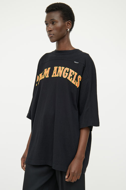 Palm Angels Black Chest Logo Top