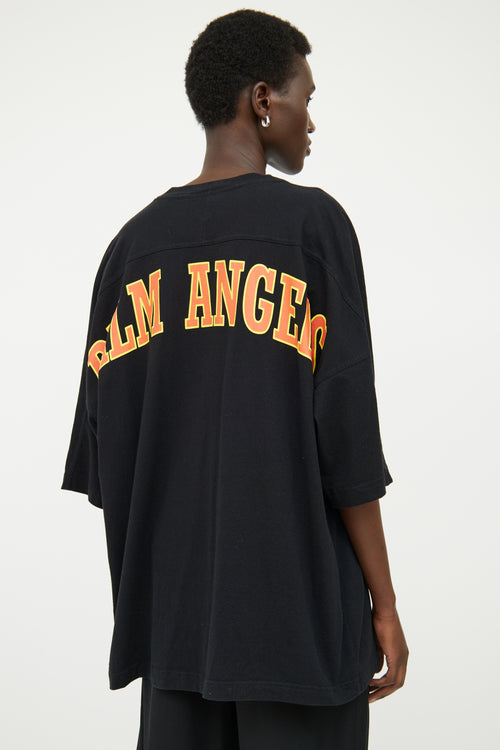 Palm Angels Black Chest Logo Top