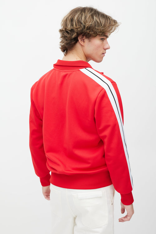 Palm Angels Red 
White Track Jacket