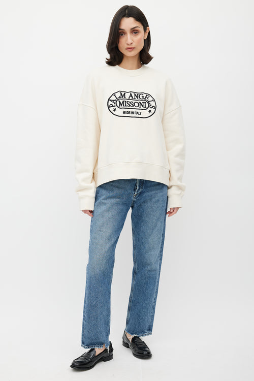 Missoni X Palm Angels Cream 
Black Sweater