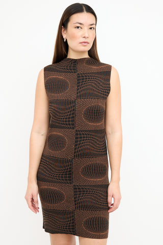 Paloma Wool Brown 
Black Helios Dress