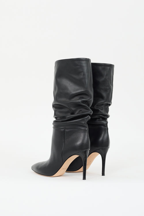 Paris Texas Black Leather Slouchy Boot