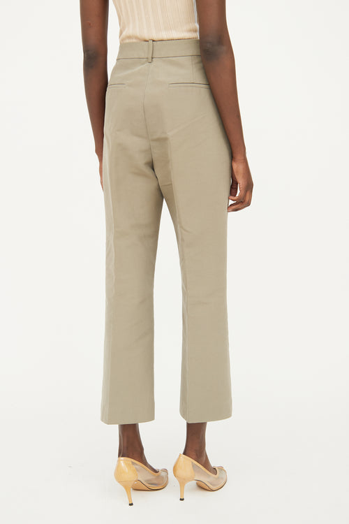 Partow Green Straight Leg Trouser