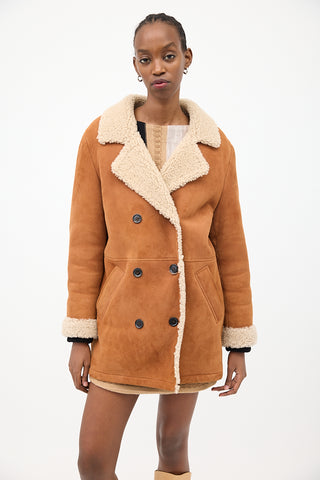 Paul 
Joe Brown Suede Sherpa Lined Coat