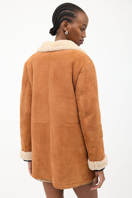 Paul 
Joe Brown Suede Sherpa Lined Coat