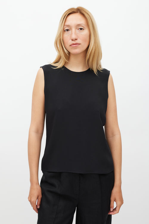 Peter Cohen Black 
Gold Silk Top