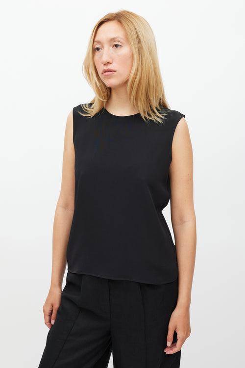 Peter Cohen Black 
Gold Silk Top