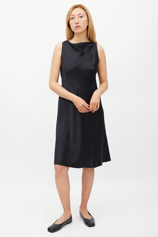 Peter Cohen Black Silk Dress