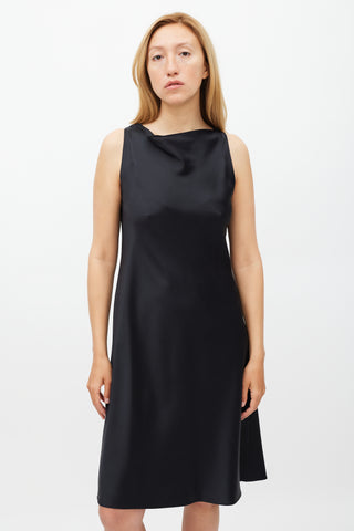 Peter Cohen Black Silk Dress