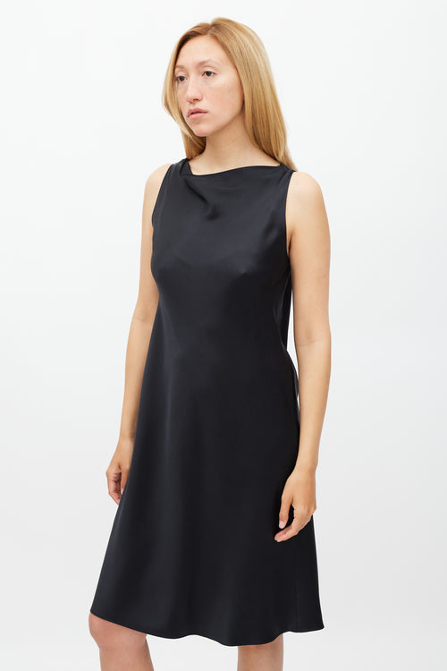 Peter Cohen Black Silk Dress