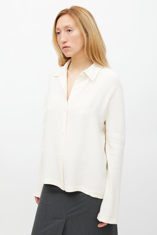 Peter Cohen Cream 
Gold Silk Shirt