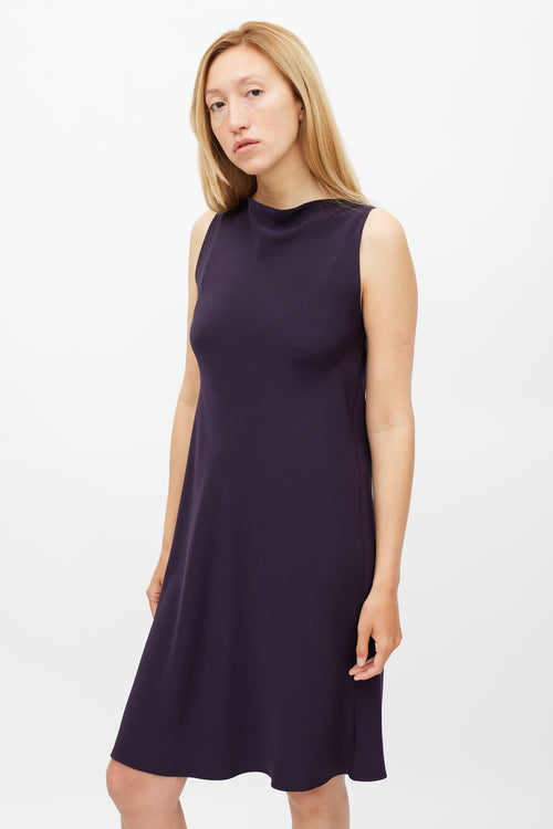 Peter Cohen Purple Silk Dress