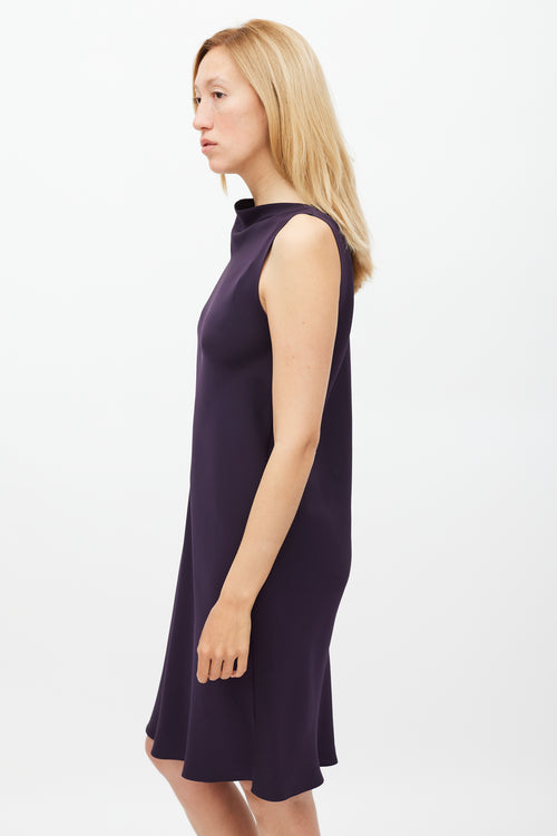 Peter Cohen Purple Silk Dress