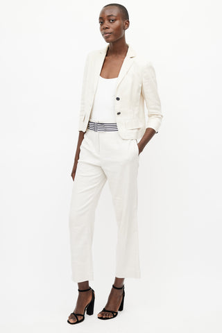 Philosophy Beige Linen Pant Suit