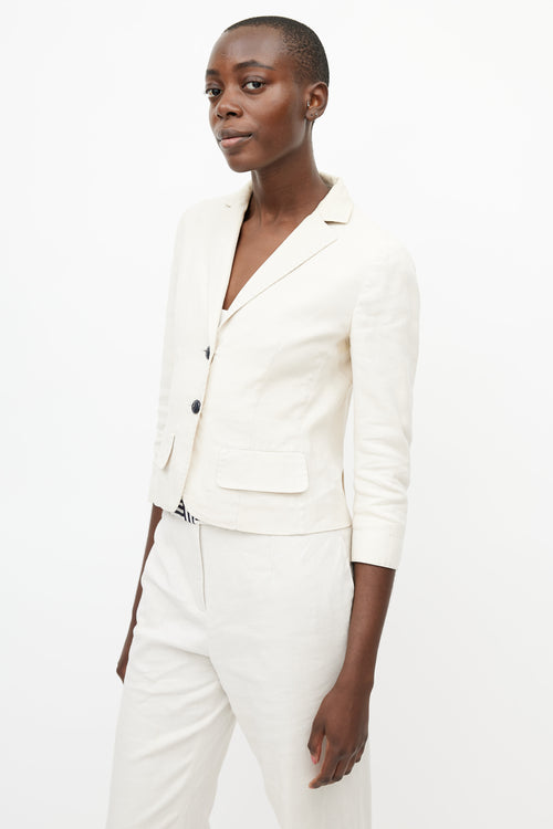 Philosophy Beige Linen Pant Suit