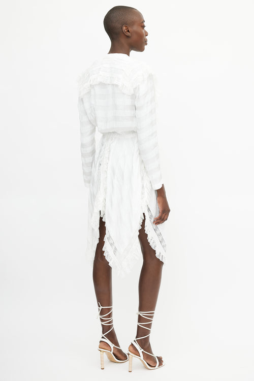 Philosophy White Lace Stripe Dress