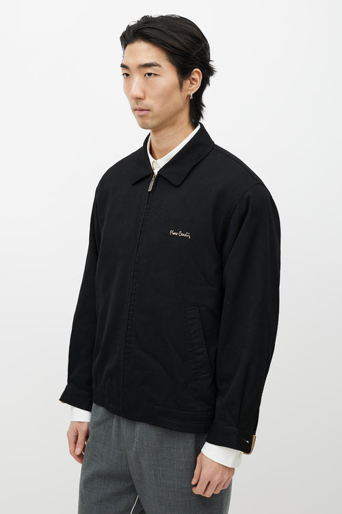 Pierre Cardin Black Zip Up Coach Jacket