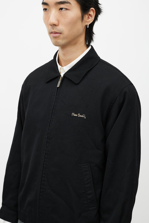 Pierre Cardin Black Zip Up Coach Jacket