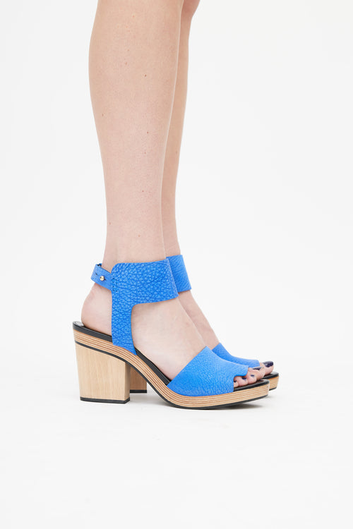 Pierre Hardy Blue Leather Sandal