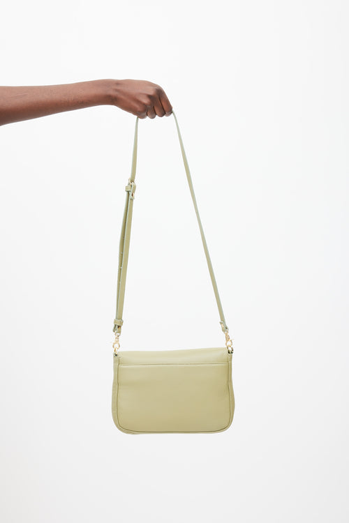 Poppy Barley Green Leather Medium Day To Night Bag