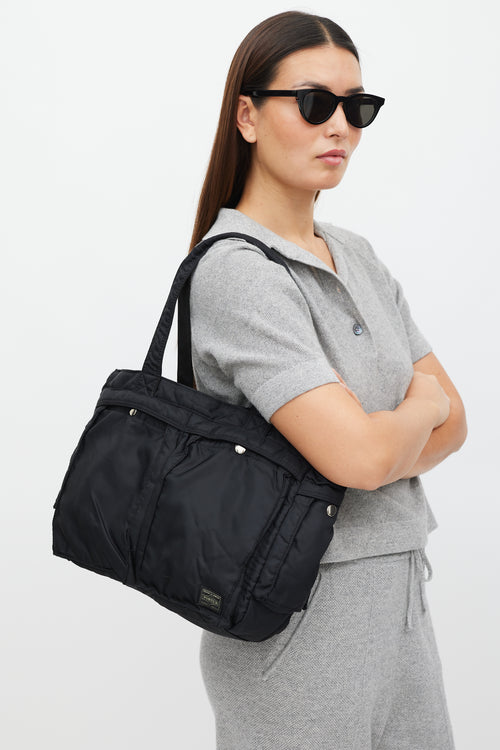 Porter Black Nylon Tote